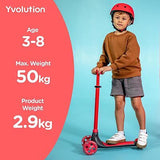 Yvolution Y Glider Kiwi Scooter for Kids Ages 3-8, 3 Wheel Scooter with LED W...