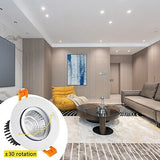 CXWV 3 Inch LED Recessed Downlight, 5W COB Ceiling Light with Driver, 3000K/4...