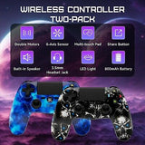 ISHAKO Controller for PS4, Wireless Controller 2 Pack for Sony PlayStation 4/...