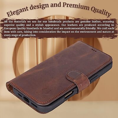 VENOULT Detachable Wallet Case for iPhone 15 Pro MAX, 4 Card Holder Wallet, M...