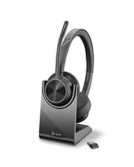 Poly Voyager 4320 UC Wireless Headset & Charge Stand One Size, Black