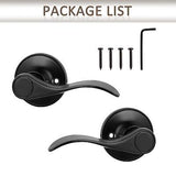 Probrico 10 Pack Dummy Door Lever Wave Style Door Handles Right and Left Hand...