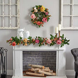 Nearly Natural 60in. Mixed Peony & Berry Garlands Berry