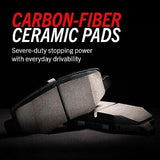 Power Stop Z23-2047 Rear Z23 Sport Carbon Fiber Infused Ceramic Brake Pads wi...