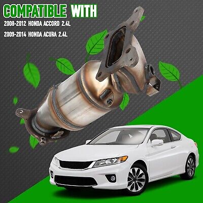 High Flow Front Catalytic Converter Kit Direct-Fit Honda Accord 2008 2009 201...