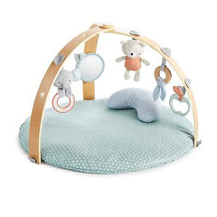 Ingenuity Cozy Spot Reversible Duvet Activity Gym & Play Mat with Wooden Toy ...