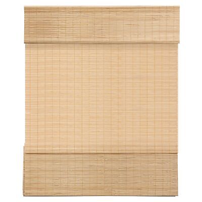 LazBlinds Cordless Bamboo Roman Shades, Light Filtering Window Treatment, Rol...