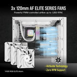 CORSAIR H150i RGB Elite Liquid CPU Cooler - 360mm AIO - AF120 Elite PWM Fans ...