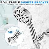 10-Mode Handheld Shower Head Set, High Pressure Shower Head with 59&#8221; Stain