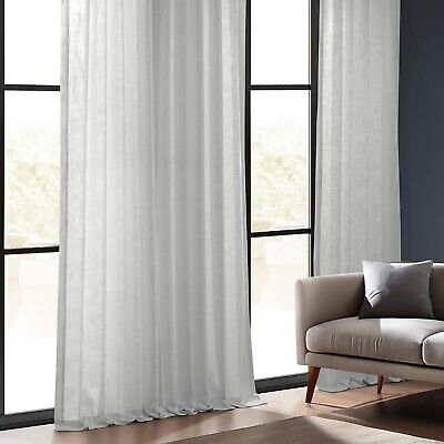 HPD Half Price Drapes Grommet Heavy Linen Curtains for Living Room 50 X 120 (...