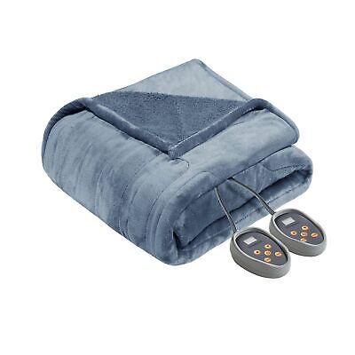 Beautyrest Heated Blanket, Eletric Blanket, Soft, Warm, Reversible Plush - Sh...