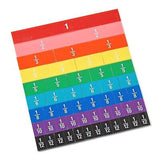 hand2mind Plastic Double-Sided Decimal and Fraction Tiles, Montessori Math Ma...