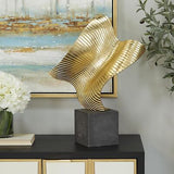 The Novogratz Polystone Abstract Decorative Sculpture Wave Home Decor Statue ...