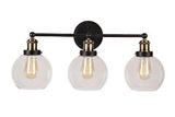 Aspen Creative 62268, Bathroom Vanity 3 Lights Fixture, 24-1/2" W x 11-3/4" H...