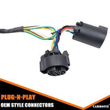 Vehicle-Side Truck Bed 7-Pin Trailer Wiring Harness Extension - 5th Wheel and...