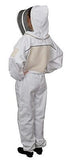 Humble Bee 431 Ventilated Beekeeping Suit with Fencing Veil, XL, Crystal White