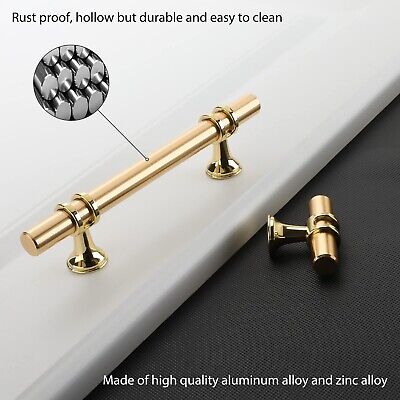 Rergy 30 Pack Kitchen Cabinet Pulls Gold Drawer Pulls, 6-1/4inch(160mm) Brass...