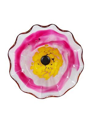 Dale Tiffany AW23140-D9 Fiore Bloom Hand Blown Flower Art Glass with Wall Mou...