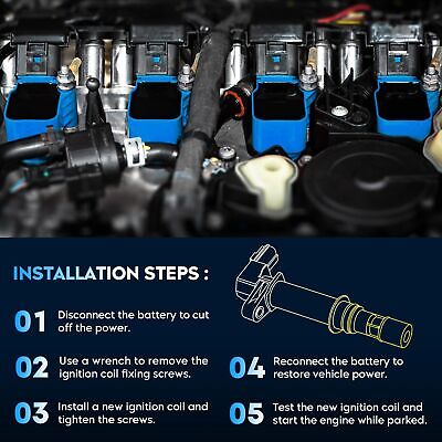 Ignition Coil Pack + Iridium Spark Plugs + Wire for Toyota 3.4L 1996-2002 4Ru...