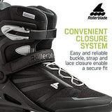 Rollerblade Zetrablade Men's Adult Fitness Inline Skate, 6, BLACK/SILVER