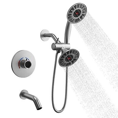 Shower Faucet Set with Valve: EVERSTEIN Shower System with Digital Display 2 ...