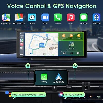 2024 Wireless Protable Carplay &Android Auto,Portable Carplay Screen,9.3'' To...