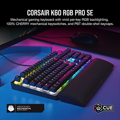 Corsair K60 RGB Pro SE Mechanical Gaming Keyboard - CHERRY Black