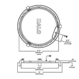 HALO HLB12LS9FSE010MWR Canless Large LED Recessed Light Selectable 2700K, 300...