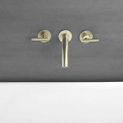 Wall Mount Tub Filler&#65292; Brass High Flow Tub Filler Brushed Gold Roman Tub