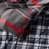 Eddie Bauer - Queen Comforter Set, Reversible Plaid Bedding with Matching Sha...