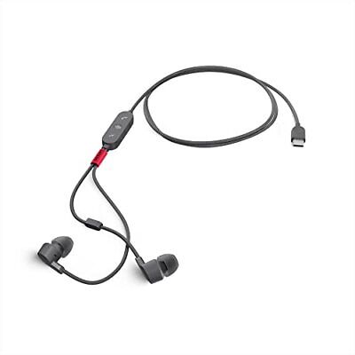 Lenovo Go USB-C Active Noise Cancelling in-Ear Adjustable, Storm Grey