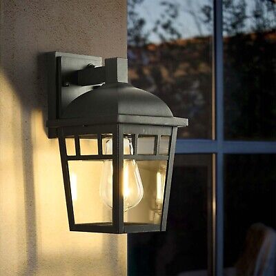 2 Packs Sensor Wall Lights, Dusk to Dawn Outdoor Light Fixtures Wall Mount, L...