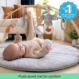 Ingenuity Cozy Spot Reversible Duvet Activity Gym & Play Mat with Wooden Toy ...