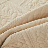 Brandream Queen Size Quilt Sets Cotton Beige Quilt Set Farmhouse Bedding Mate...