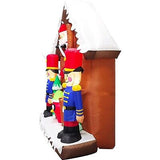 Fraser Hill Farm 6-Ft. Tall Santa Nutcracker Cuckoo Clock Blow Up Inflatable ...