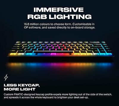 FNATIC STREAK65 - Compact RGB 60 Gaming Mechanical Keyboard - Speed Switches ...