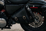 Dowco Willie & Max Brass Monkey Black Motorcycle Swingarm Bag - Dual Shock - ...