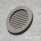 Ekena Millwork 22"W x 22"H x 1 1/4P, Round Gable Vent Louver, Non-Functional