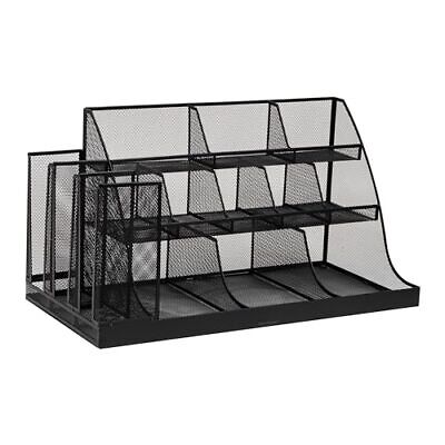 Mind Reader 14 Compartment Condiment organizer, Black 14 Compartment,