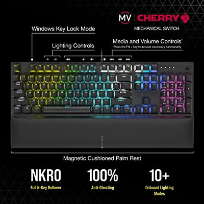 Corsair K60 RGB Pro SE Mechanical Gaming Keyboard - CHERRY Black