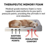 Furhaven Memory Foam Dog Bed for Large/Medium Dogs w/ Removable Bolsters & Wa...