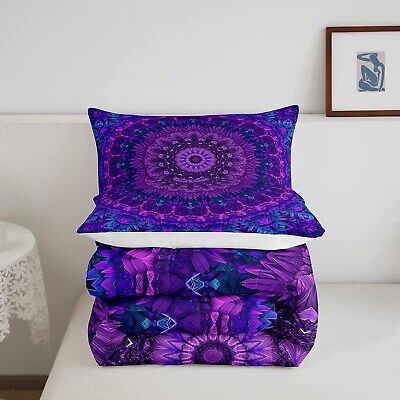 Erosebridal Mandala Bedding Set Full Boho Chic Medallion Comforter Set for Ki...