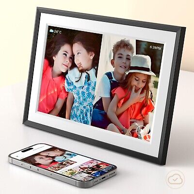 Digital Picture Frame 32GB, Large Smart Electronic Video Picture Frame 10.1 i...