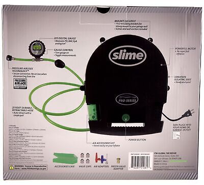 Slime 40069 Inflation Station, Garage Inflator, Pro-Series, Wall Mounted Air ...