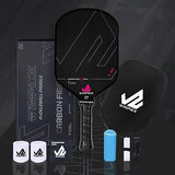 Pickleball Paddle, T700 Raw Carbon Fiber Pickleball Paddle, Thermoformed Pick...