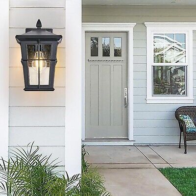 Outdoor Wall Lights, 2Pack Waterproof Exterior Light Fixture Wall Sconces, Mo...