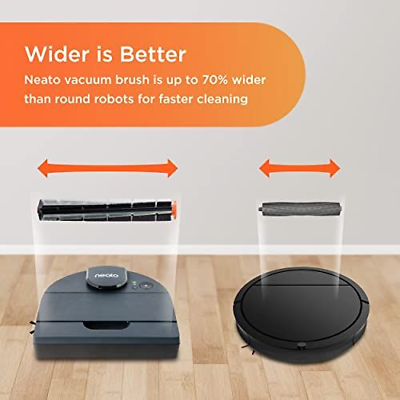 Neato D8 Intelligent Robot Vacuum Cleaner–LaserSmart Nav, Brushed Indigo