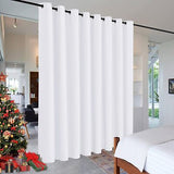 RYB HOME Extra Wide Curtains for Divider Room Separation Soundproof Temporary...