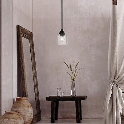 LIVEX LIGHTING Aragon 1 Light Mini Pendant in Black (49761-04) 4.75 x 46