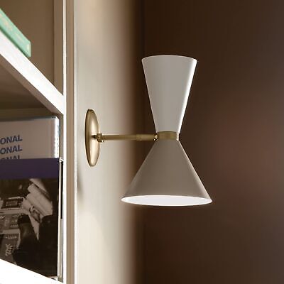 Kichler Phix 13.5 Inch 2 Light Wall Sconce in Champagne Bronze with Greige an...